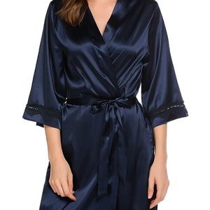Lightweight silk-like robe